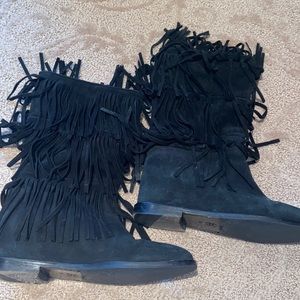 fringe boots